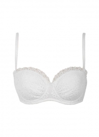 White Lace Padded Bra