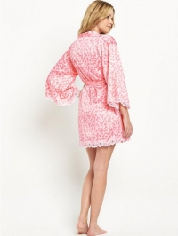 Heart Print Kimono